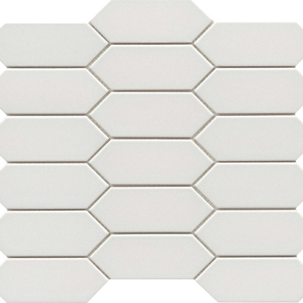 Emser Catch 11" x 13" Gloss Porcelain Picket Mosaic