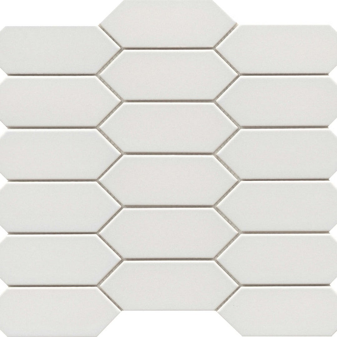 Emser Catch 11" x 13" Gloss Porcelain Picket Mosaic