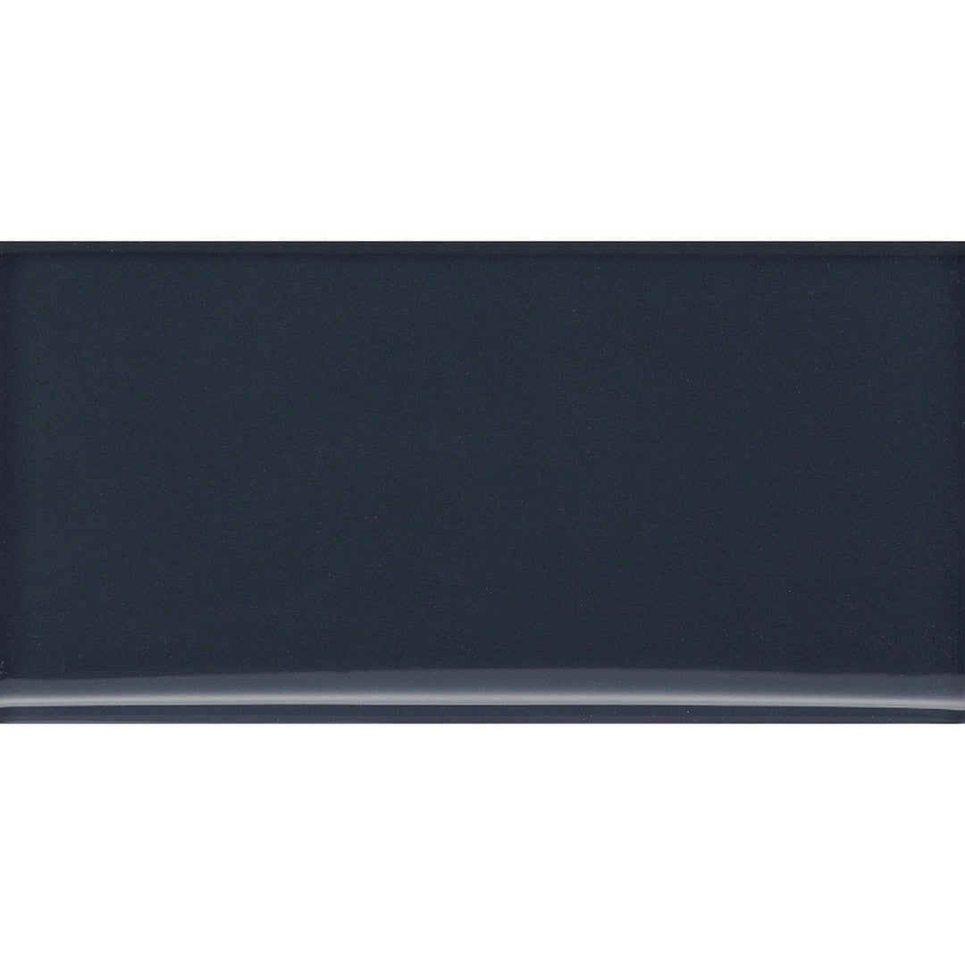 Emser Tile 3" x 6" Catch Pressed Glossy Ceramic Wall Bullnose