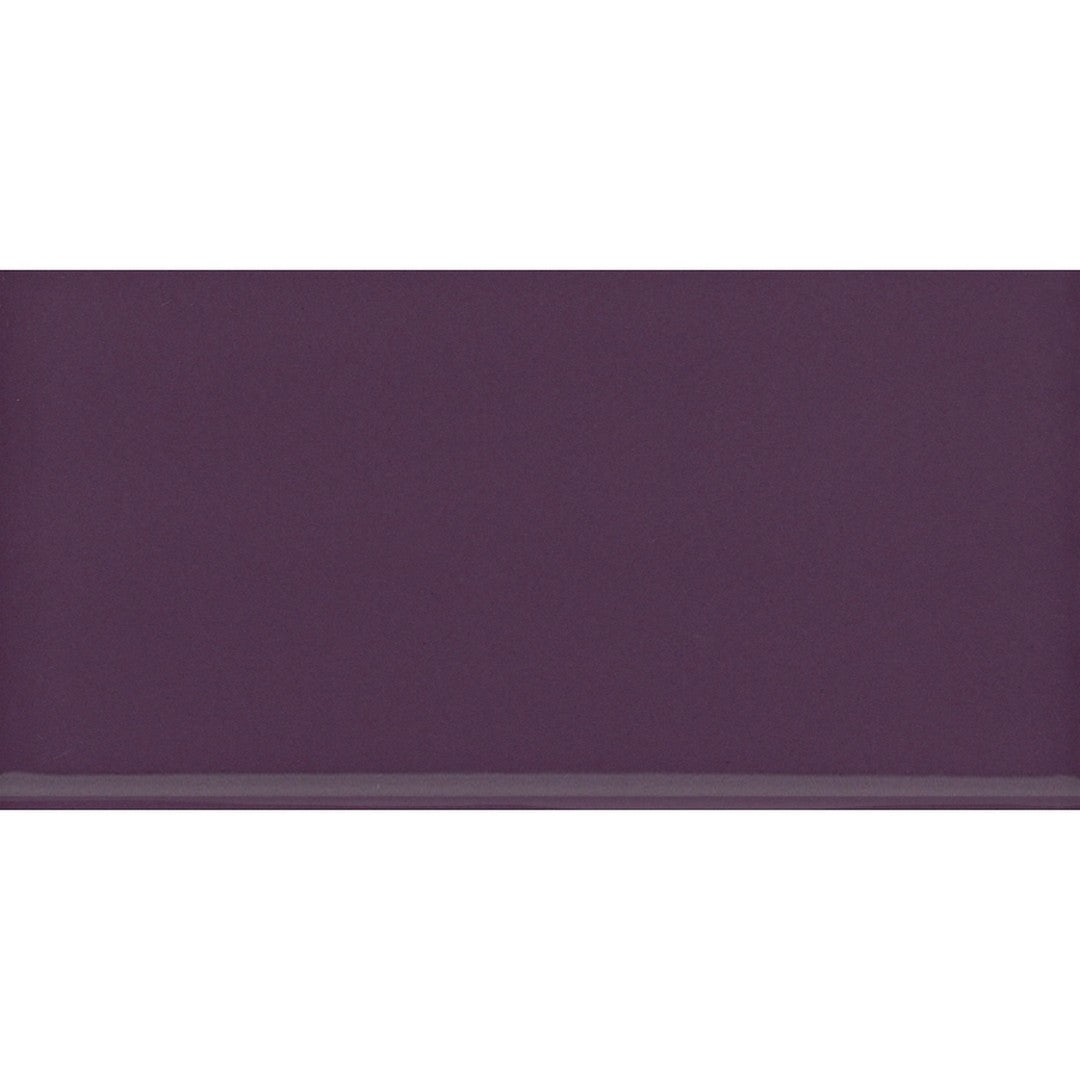 Emser Tile 3" x 6" Catch Pressed Glossy Ceramic Wall Bullnose
