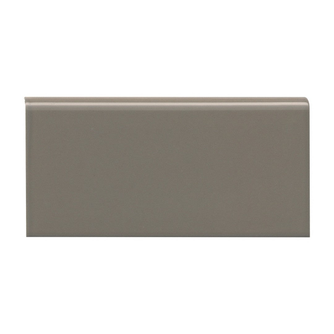 Emser Tile 3" x 6" Catch Pressed Glossy Ceramic Wall Bullnose