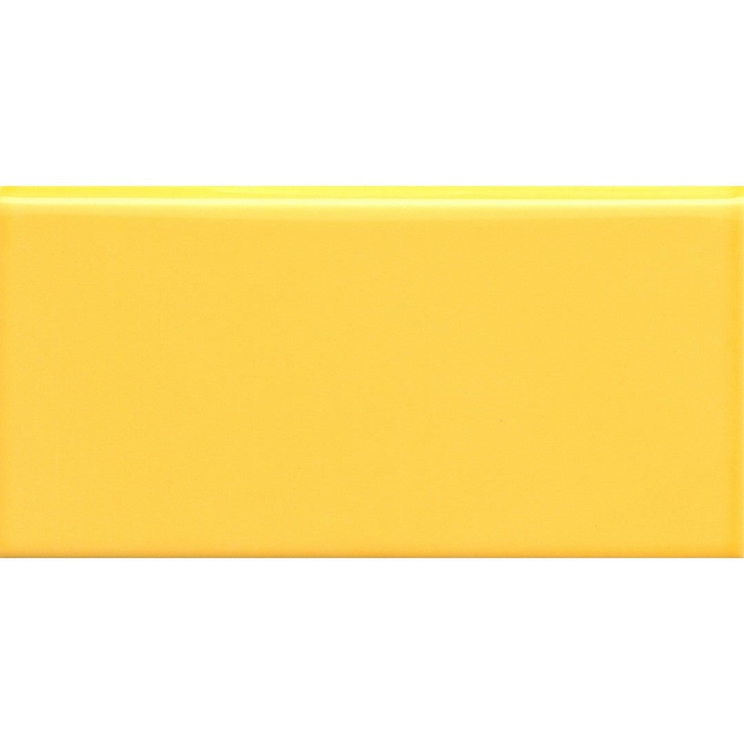 Emser Tile 3" x 6" Catch Pressed Glossy Ceramic Wall Bullnose