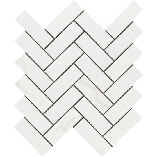 Emser Tile 8" x 9" Contessa Matte 1x3" Herringbone Porcelain Mosaic