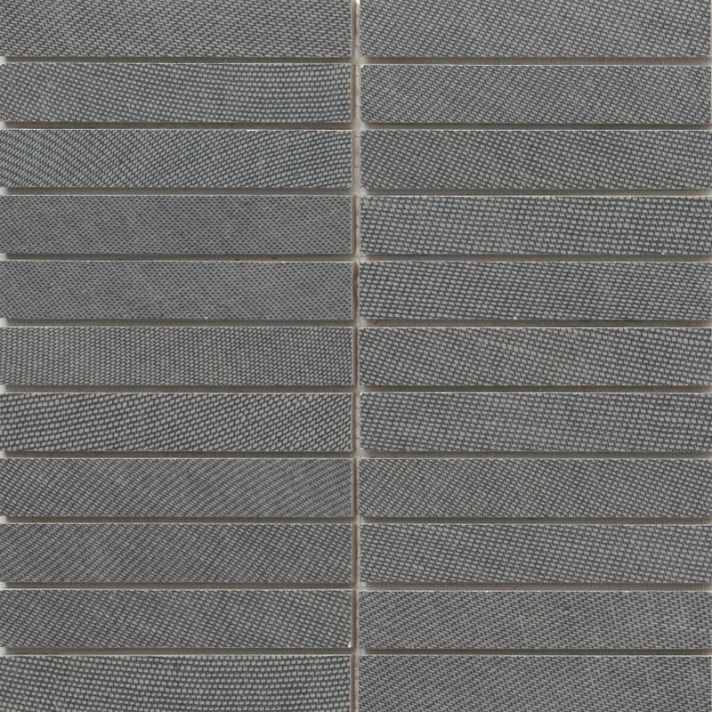 Emser 12" x 12" Genesis Matte 1x6" Stacked Porcelain Mosaic