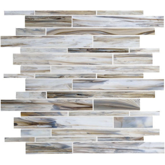 Daltile Serenade 12" x 12" Glossy Glass Random Mosaic