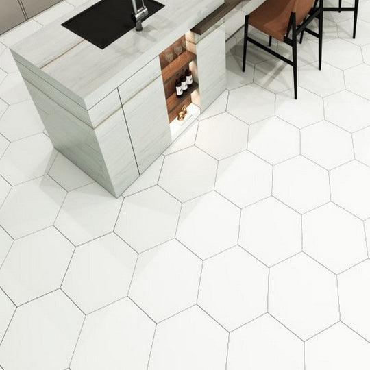 Emser-19-x-22-Rhythm-Pressed-Matte-Porcelain-Hexagon-Tile-White