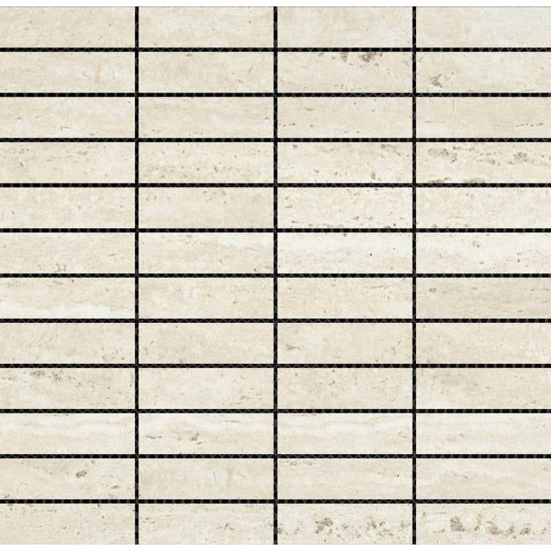 Emser 12" x 12" Jargon Honed 1x4" Stacked Porcelain Mosaic
