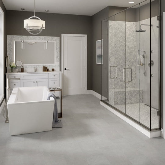 Emser-14-x-20-Link-Honed-2x3-Herringbone-Marble-Mosaic-White