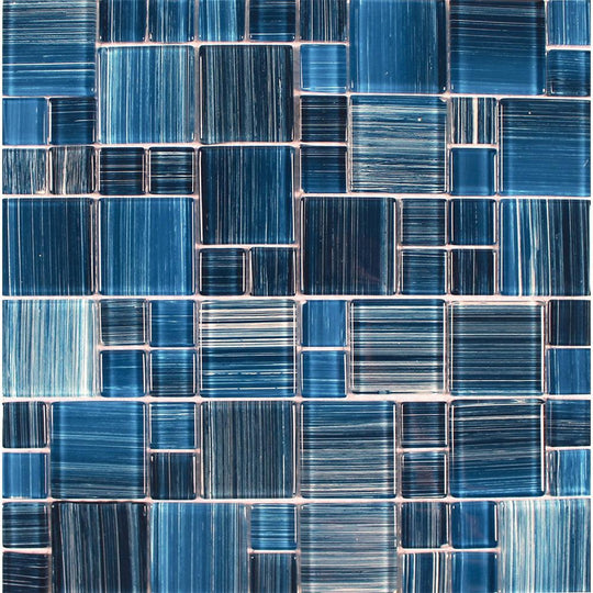 Tesoro 11.75" x 11.75" Bamboo Glass Mosaic