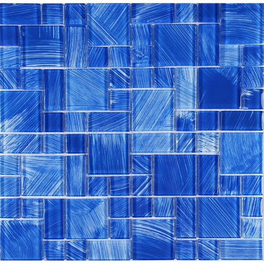 Tesoro 11.75" x 11.75" Watercolors Random Glass Mosaic