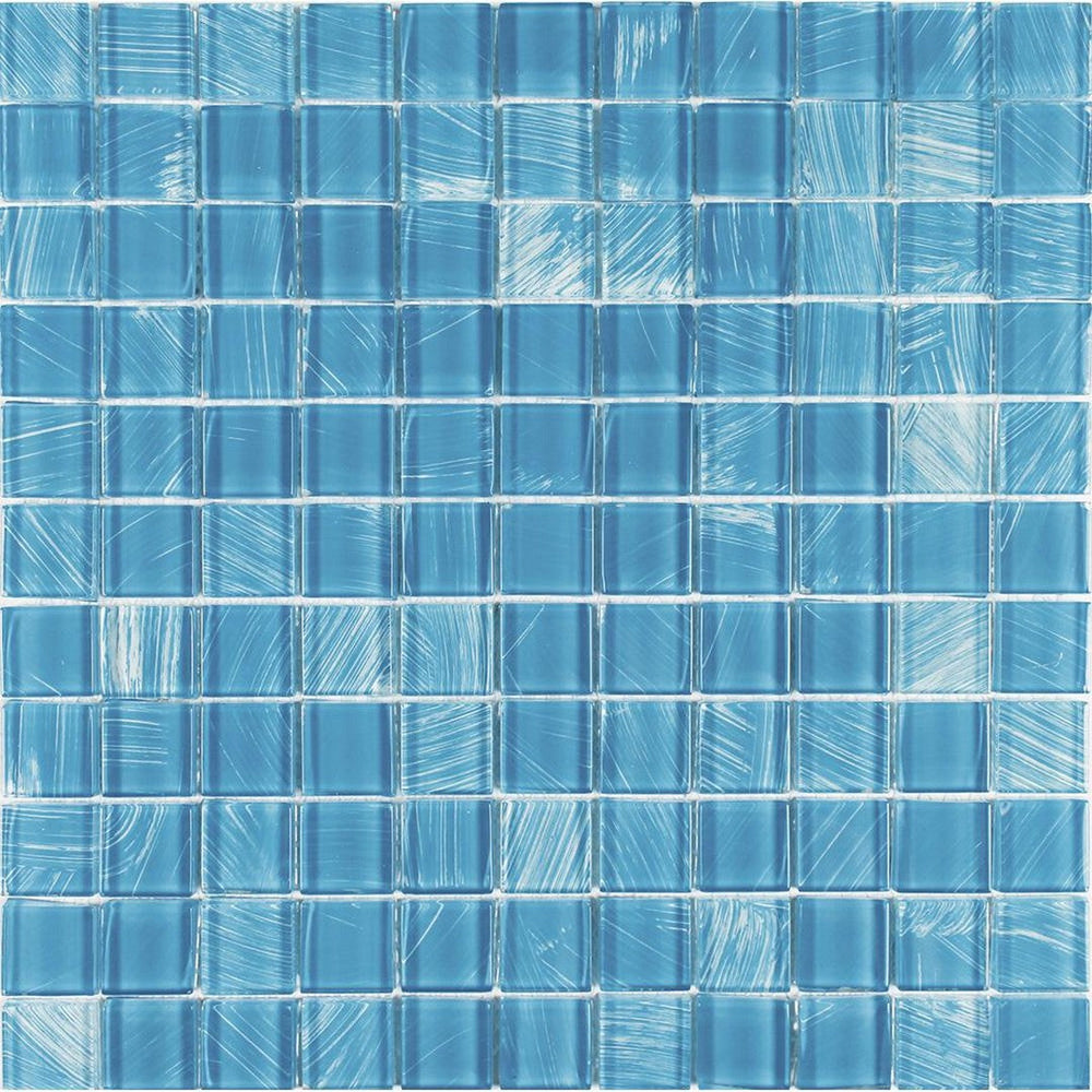 Tesoro 11.5" x 11.5" Watercolors Glass 1" Mosaic