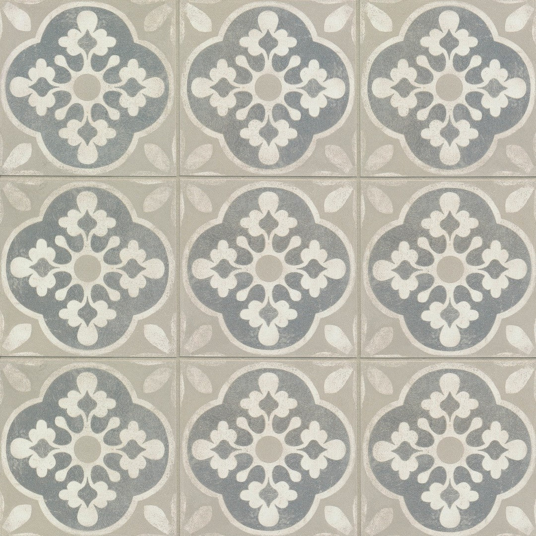 Bedrosians Enchante 8" x 8" Matte Porcelain Deco Field Tile