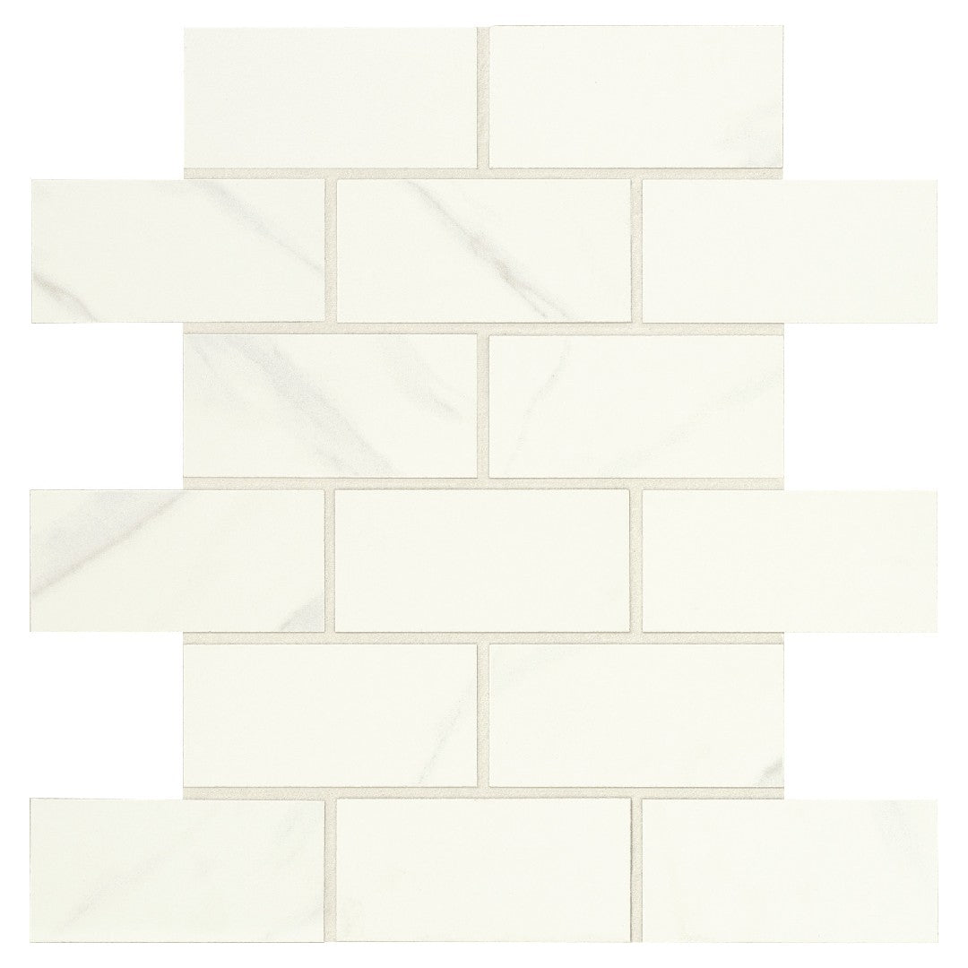 Daltile-Florentine-12-x-12-Matte-Porcelain-2x4-Brick-Joint-Mosaic-Marfil