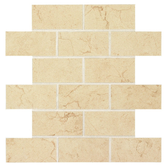 Daltile-Florentine-12-x-12-Matte-Porcelain-2x4-Brick-Joint-Mosaic-Argento