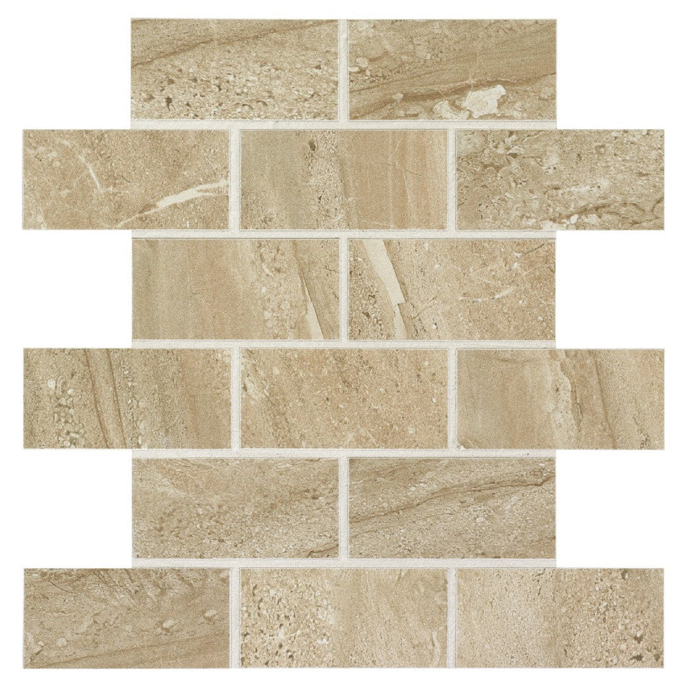 Daltile-Florentine-12-x-12-Matte-Porcelain-2x4-Brick-Joint-Mosaic-Carrara