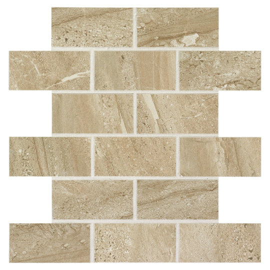 Daltile-Florentine-12-x-12-Matte-Porcelain-2x4-Brick-Joint-Mosaic-Carrara