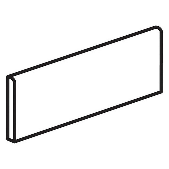 Daltile Finish line 4" x 12" Glossy Ceramic Wall 12" Side Bullnose