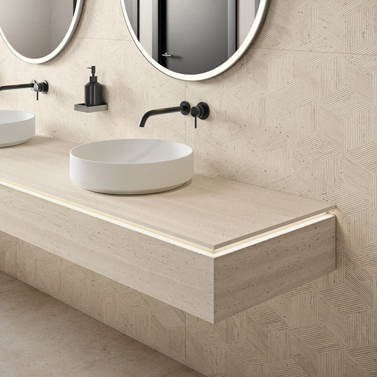 Bedrosians-Sensi-Roma-24-x-48-Matte-Porcelain-Cube-Deco-Ivory