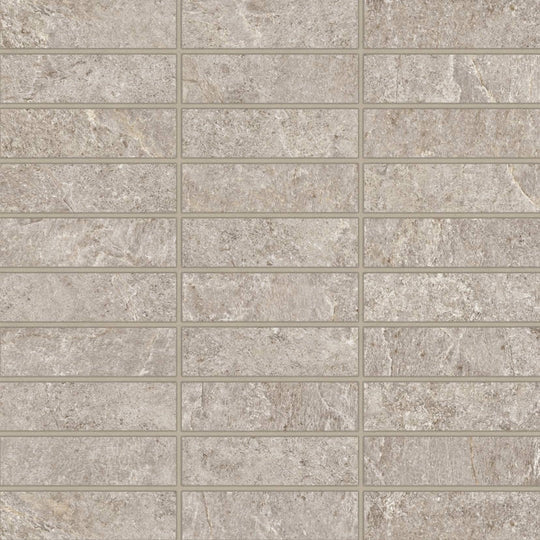 Bedrosians Farmhouse Living 12" x 12" Matte Porcelain 1x4" Straight Set Mosaic