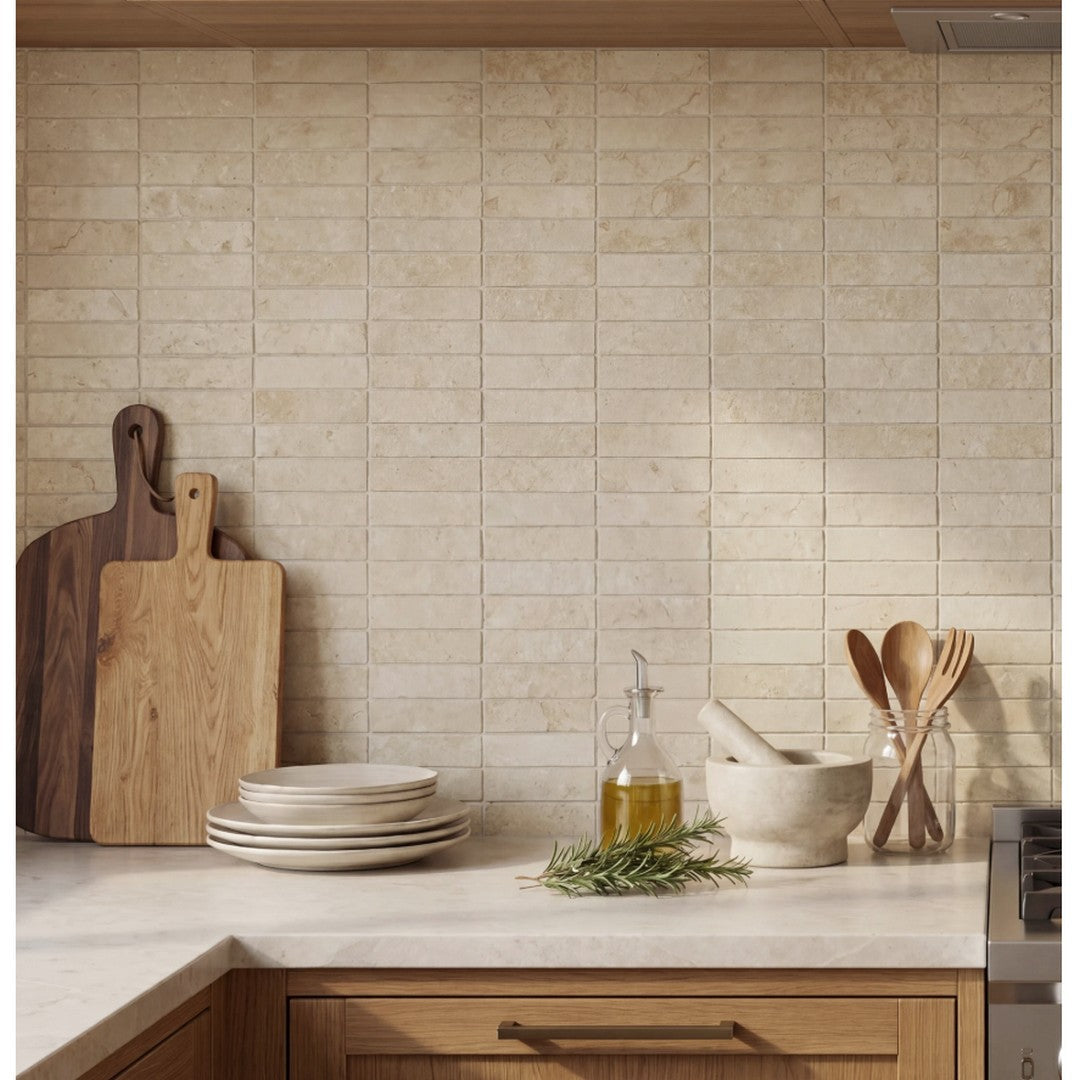 Bedrosians-Lunaris-12-x-12-Matte-Porcelain-1x4-Mesh-Mosaic-Beige