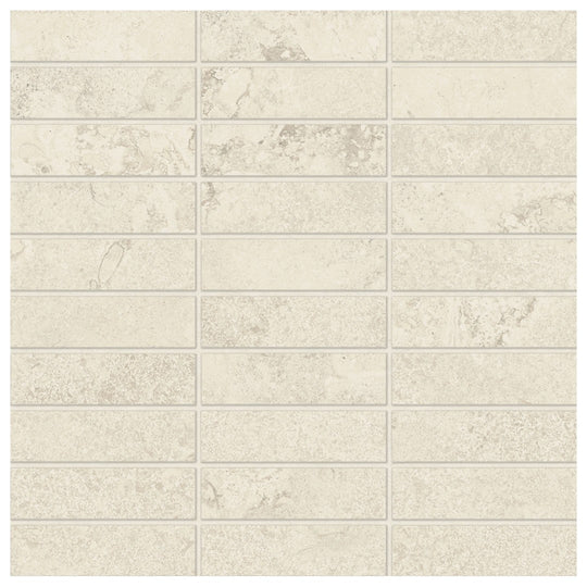 Bedrosians Lunaris 12" x 12" Matte Porcelain 1x4" Mesh Mosaic