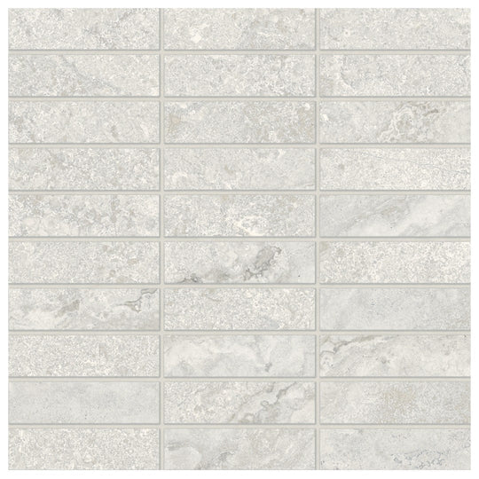 Bedrosians Lunaris 12" x 12" Matte Porcelain 1x4" Mesh Mosaic