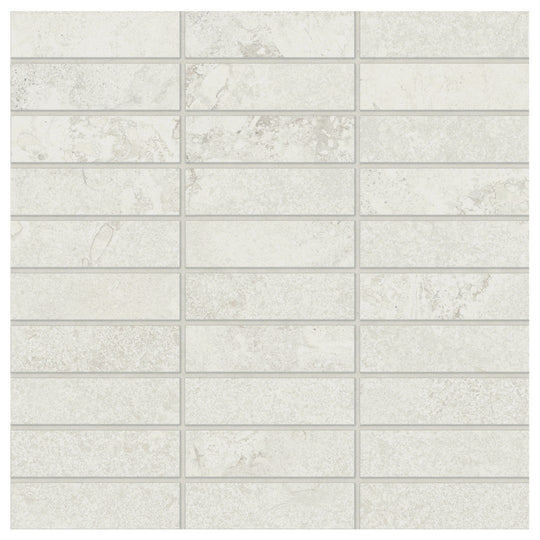 Bedrosians Lunaris 12" x 12" Matte Porcelain 1x4" Mesh Mosaic
