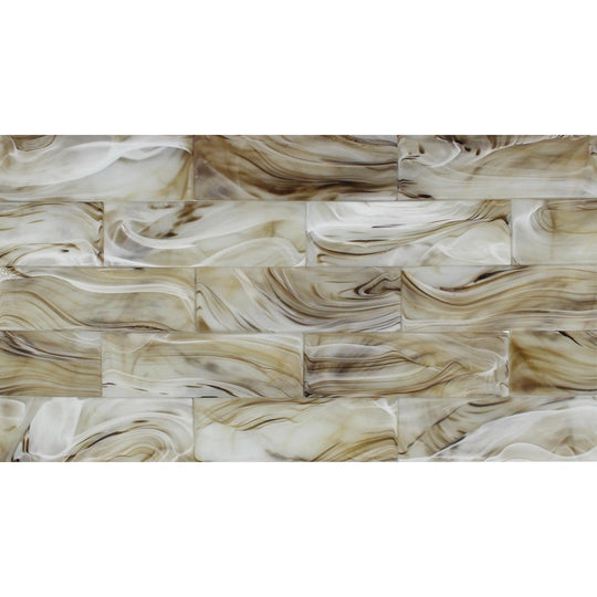 Tesoro 3" x 9" Clouds Glass Wall Tile