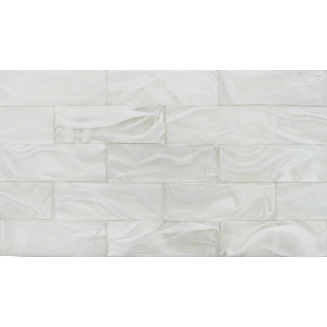 Tesoro 3" x 9" Clouds Glass Wall Tile