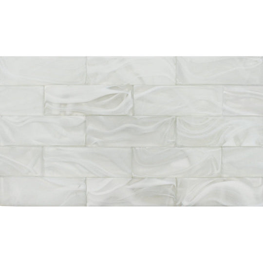 Tesoro 3" x 9" Clouds Glass Wall Tile