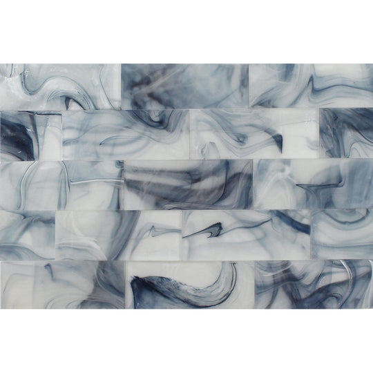 Tesoro 3" x 9" Clouds Glass Wall Tile