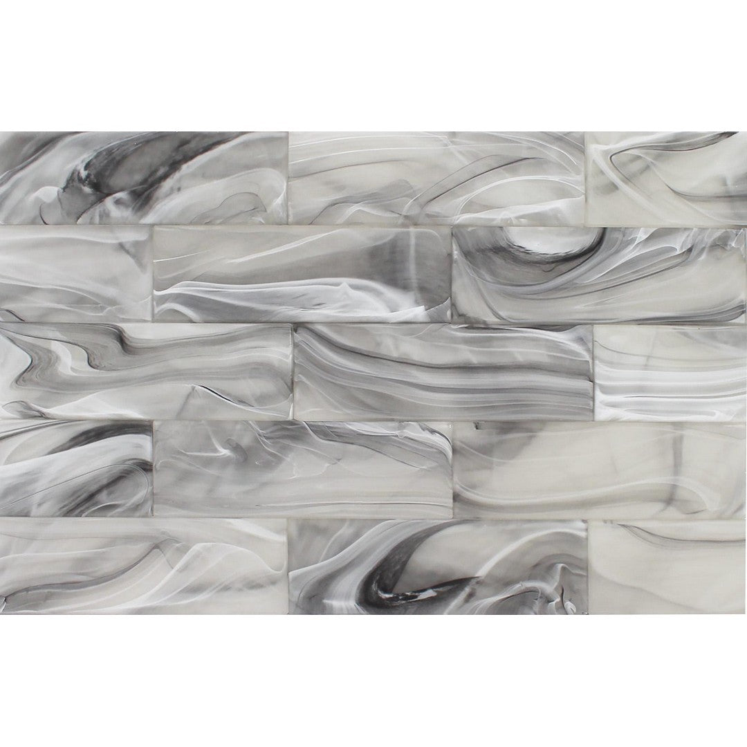 Tesoro 3" x 9" Clouds Glass Wall Tile
