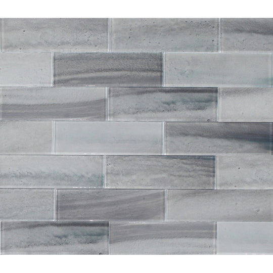 Tesoro 3" x 9" Gemstone Glass Wall Tile