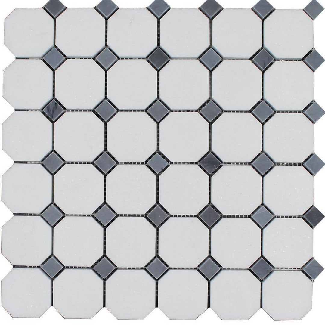 Tesoro 12" x 12" Metropolitan Blends Octagon Natural Stone Mosaic