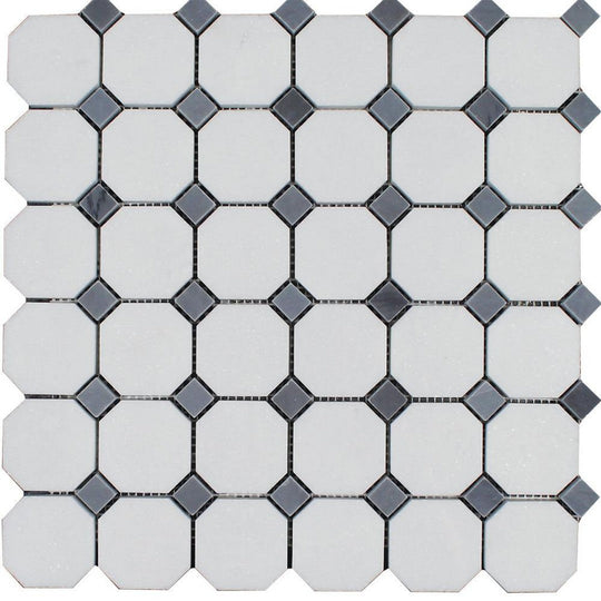 Tesoro 12" x 12" Metropolitan Blends Octagon Natural Stone Mosaic
