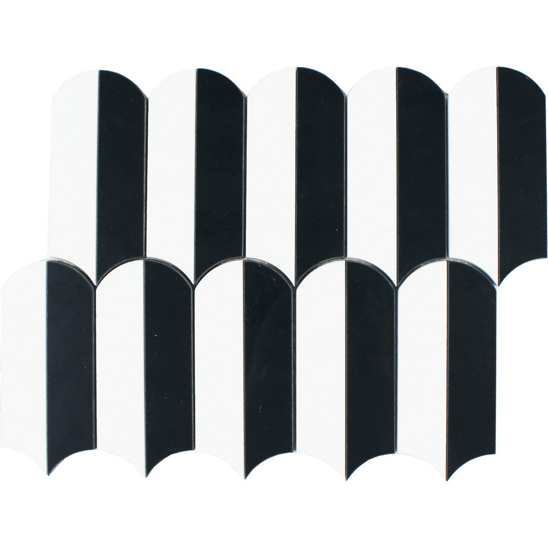 Tesoro 13.25" x 10.25" Showtime Polished Waterjet Natural Stone Mosaic