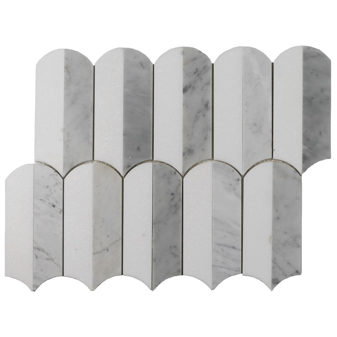 Tesoro 13.25" x 10.25" Showtime Honed Waterjet Natural Stone Mosaic