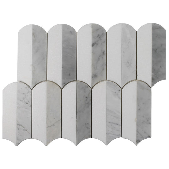 Tesoro 13.25" x 10.25" Showtime Honed Waterjet Natural Stone Mosaic