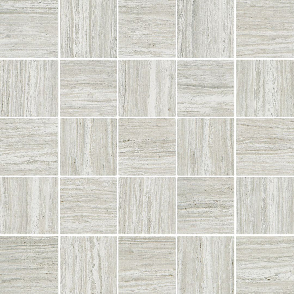 Florida Tile 12" x 12" Tides Matte Travertine Porcelain Mosaic
