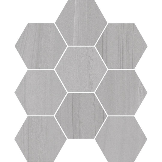 Florida Tile Sequence 12" x 12" Hexagon Matte Porcelain Mosaic