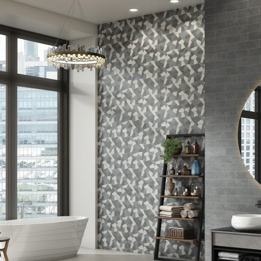 Florida-Tile-12-x-15-East-Village-Rectified-Matte-Hexagon-Porcelain-Mosaic-Cool-Mix