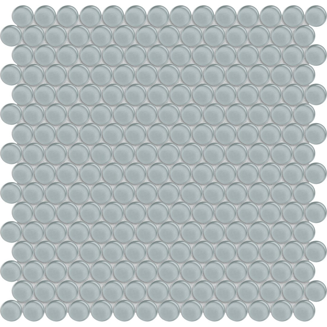 Florida-Tile-Peace-Of-Mind-12-x-12-Penny-Round-Glass-Mosaic-Quiet-Gray