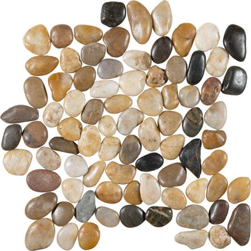 Florida Tile 12" x 12" Pebbles Round Natural Stone Mosaic