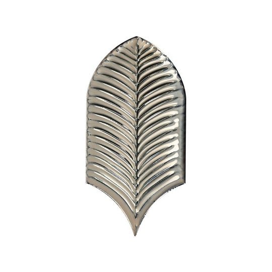 Daltile-Fyre-4-x-8-Glossy-Ceramic-Leaf-Wall-Tile-Platinum-Gray
