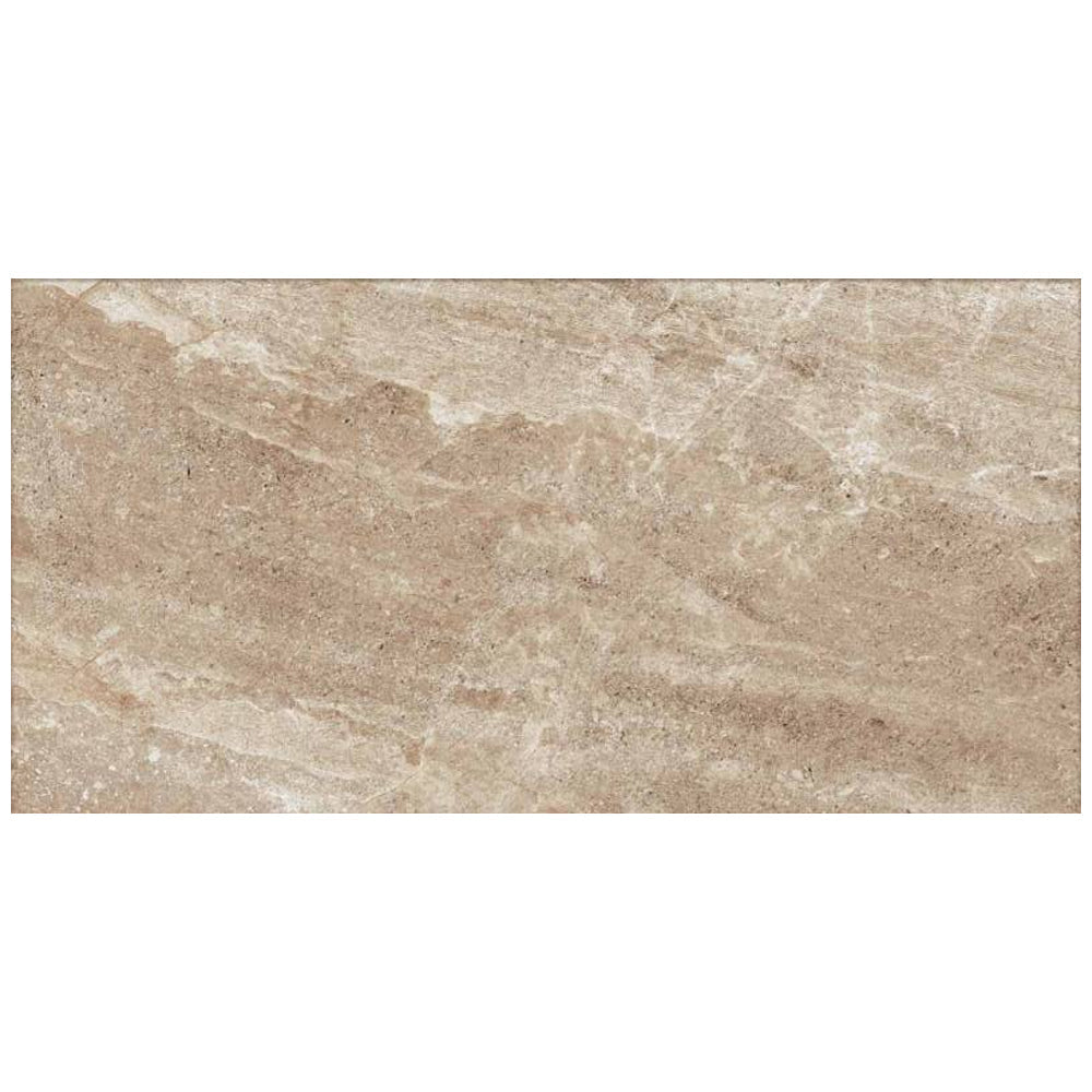 Happy Floors 12" x 24" Flint Rectified Natural Porcelain Tile