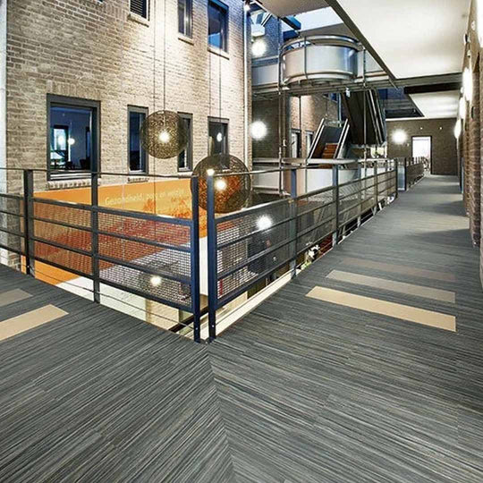 Forbo 9.8" x 39.37" Marmoleum Modular Striato Smooth Vinyl Tile