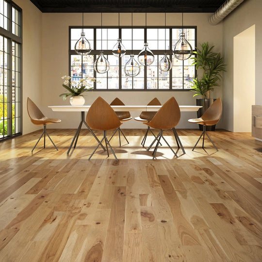 Mercier-Elegancia-Solid-3.25-x-84-Authantic-Hickory-Matte-19mm-Hardwood-Plank-Fuego-Hickory