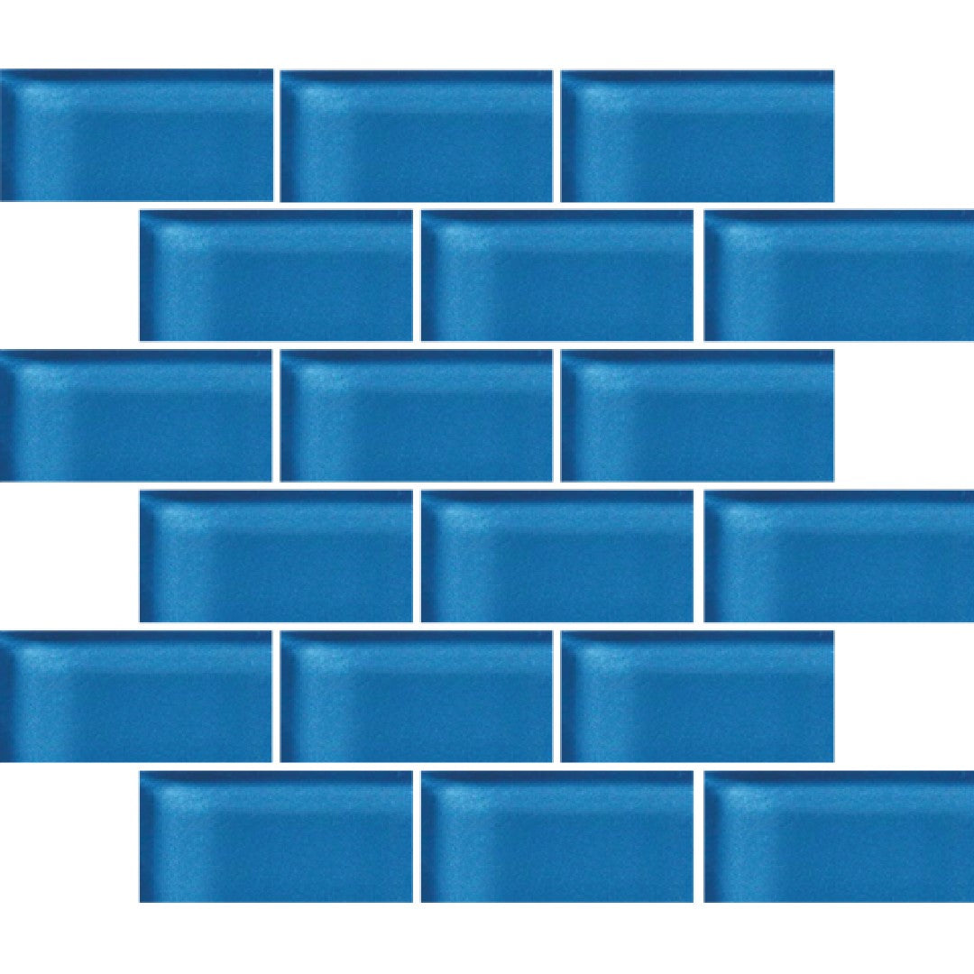 Crossville 12" x 12" Glass Blox Glass 2x4" Brick Mosaic