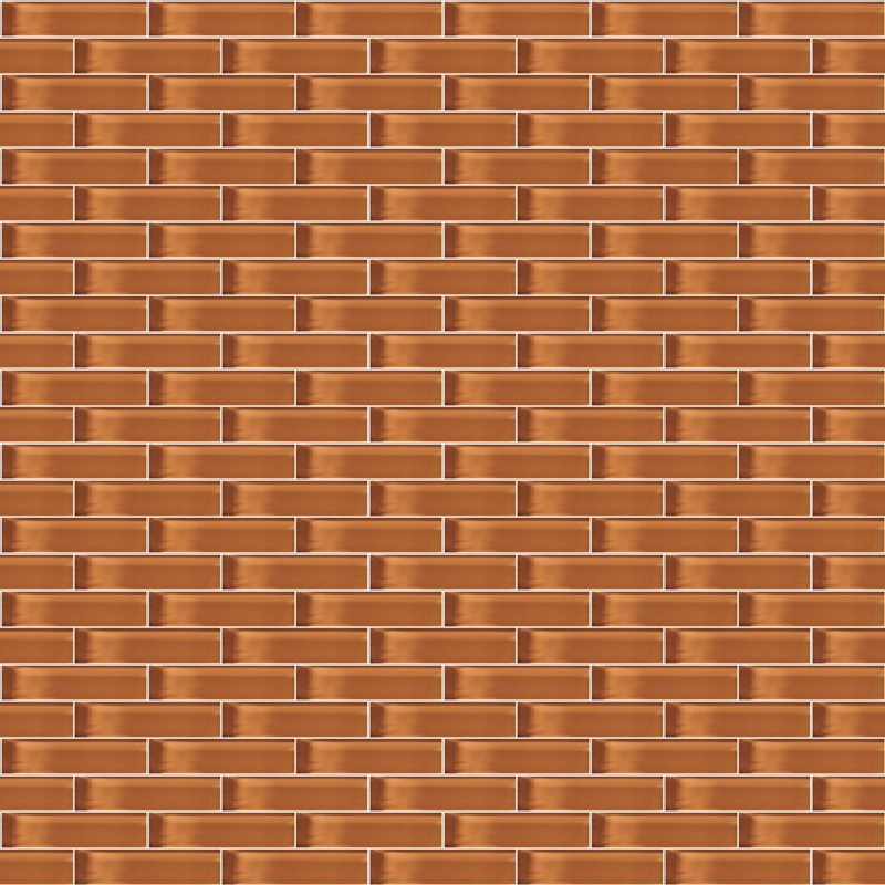Crossville 12" x 12" Glass Blox Glass 0.5x2" Brick Mosaic