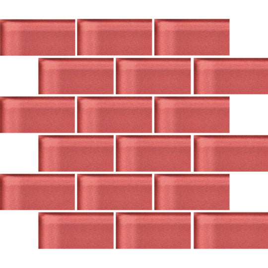 Crossville 12" x 12" Glass Blox Glass 2x4" Brick Mosaic